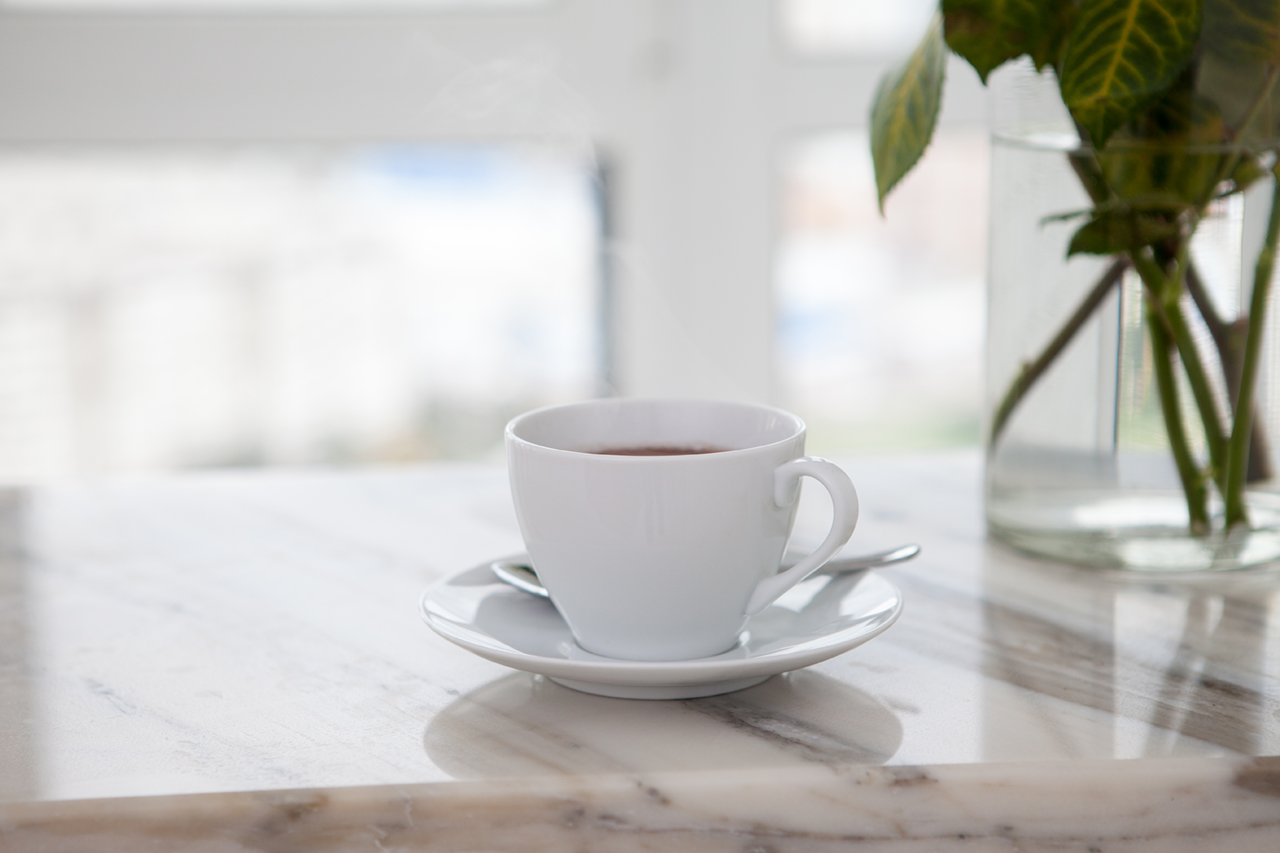 Cup-of-coffee-on-marble-table
